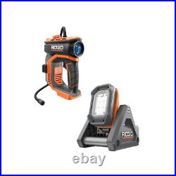 18V Cordless 2-Tool Combo Kit with Digital Inflator and Flood Light (Tools Only)