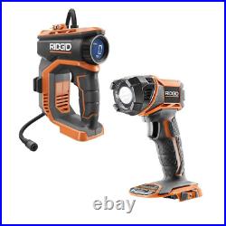 18V Cordless 2-Tool Combo Kit with Digital Inflator and Torch Light (Tools Only)