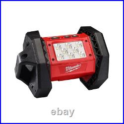 18V Li Ion Cordless LED Flood Light 1500 Lumens Durable Roll Cage Red Tool Only