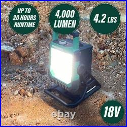 18V MultiVolt Work Light Cordless 4000 Lumen LED Tool Only No Battery