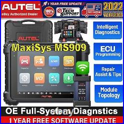 2022 Autel MaxiSys MS909 OBD2 Diagnostic Scanner All System Programming Auto VIN
