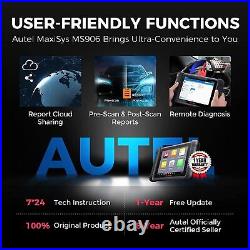 2022 NEW Autel MaxiSys MS906 TPMS OBD2 Car Diagnostic Scanner Tool Key Coding