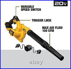 20V MAX Blower, 100 CFM Airflow, Variable Speed Switch, Bare Tool Only