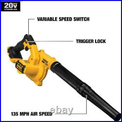 20V MAX Blower, 100 CFM Airflow, Variable Speed Switch, Includes Trigger Lock, B