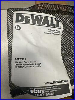 DEWALT DCPW550 550 PSI Cold Pressure Washer(Tool only)-LIGHT USE Free Shipping