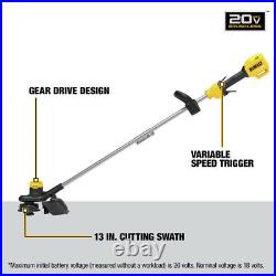DEWALT DCST925B 20V MAX Cordless 13 in. String Trimmer (Tool Only) New