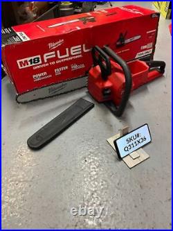 LIGHTLY USED Milwaukee M18 FUEL 18V 14 in. Brushless Battery Chainsaw Tool Only