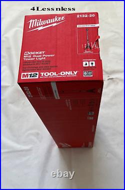 Milwaukee 2132-20 M12 Rocket Dual Power LED Tower Light (Tool Only) Brand New