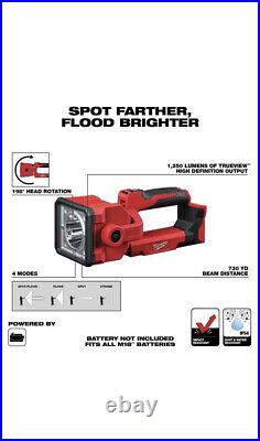 Milwaukee 2354-20 M18 18V 1250 Lumens Cordless LED Search Light (Tool Only)