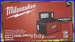 Milwaukee 2357-20 M18 PACKOUT Li-Ion Light/Charger (Tool Only) New
