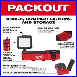 Milwaukee M12 12-Volt Lithium-Ion Cordless PACKOUT Flood Light WithUSB Charging