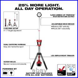 Milwaukee Rocket Tower Light 2,500 Lumens Cordless Water Resistant (Tool-Only)