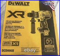 NEW DeWALT DCD996B 20V Brushless 3-Speed Cordless Hammer Drill Tool only