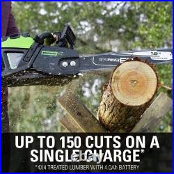 NEW Greenworks PRO 60V 18 in. Brushless Cordless Chainsaw TOOL ONLY CS60L03