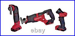 New Craftsman Combo 3 Set 20v, Reciprocating, Oscillating, Work Light Tool Only New