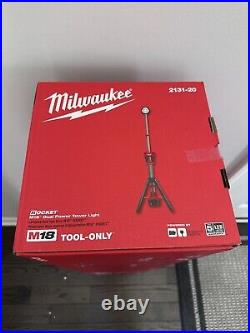 New In Box Sealed Milwaukee 2131-20 M18 ROCKET Dual Power Tower Light Tool Only