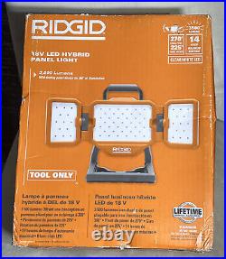 RIDGID 18V Hybrid LED Panel Light Cordless R8698B (Tool Only) 3500 Lumens