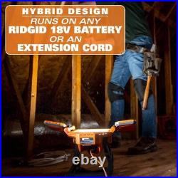 RIDGID Hybrid LED Panel Light 18-Volt Multiple 3500 Lumen Work Light (Tool Only)