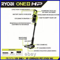 (USED) Ryobi ONE+ HP 18V Brushless Cordless Pet Stick Vacuum Cleaner (Tool Only)