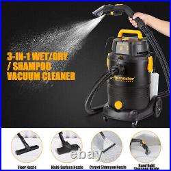 Vacmaster 8 Gallon Wet Dry Upholstery Shampoo Vacuum Cleaner 5.5 Peak HP VAC
