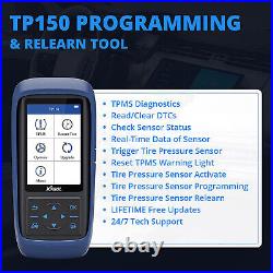 XTOOL TP150 TMPS Relearn Reset Tire Pressure Sensor Activate Programming Tool